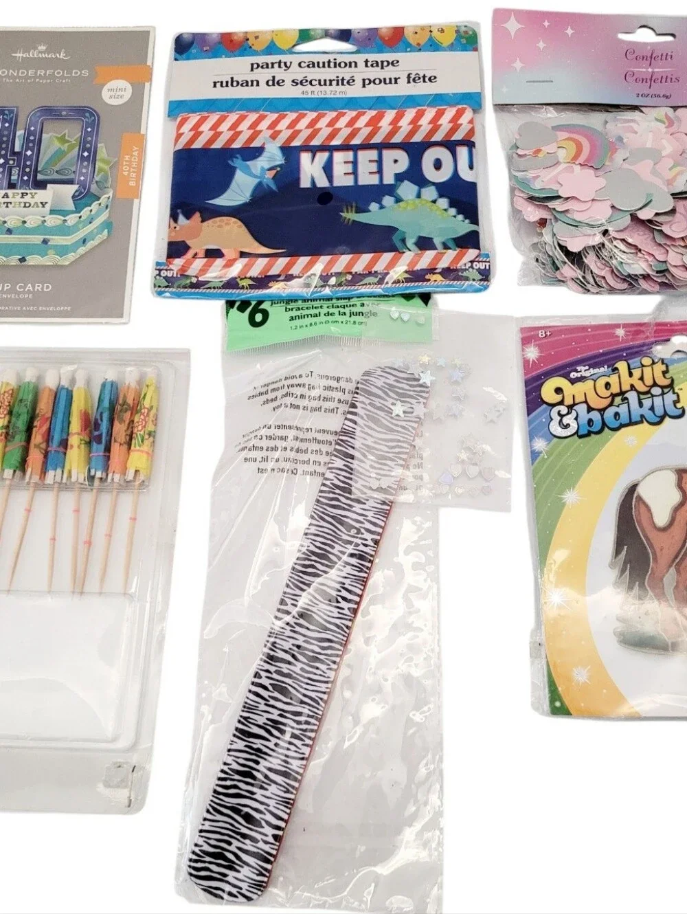 (Lot Of 9)Assorted Party Supplies/Arts & Crafts/Horse Makit Bakit Suncatcher Kit